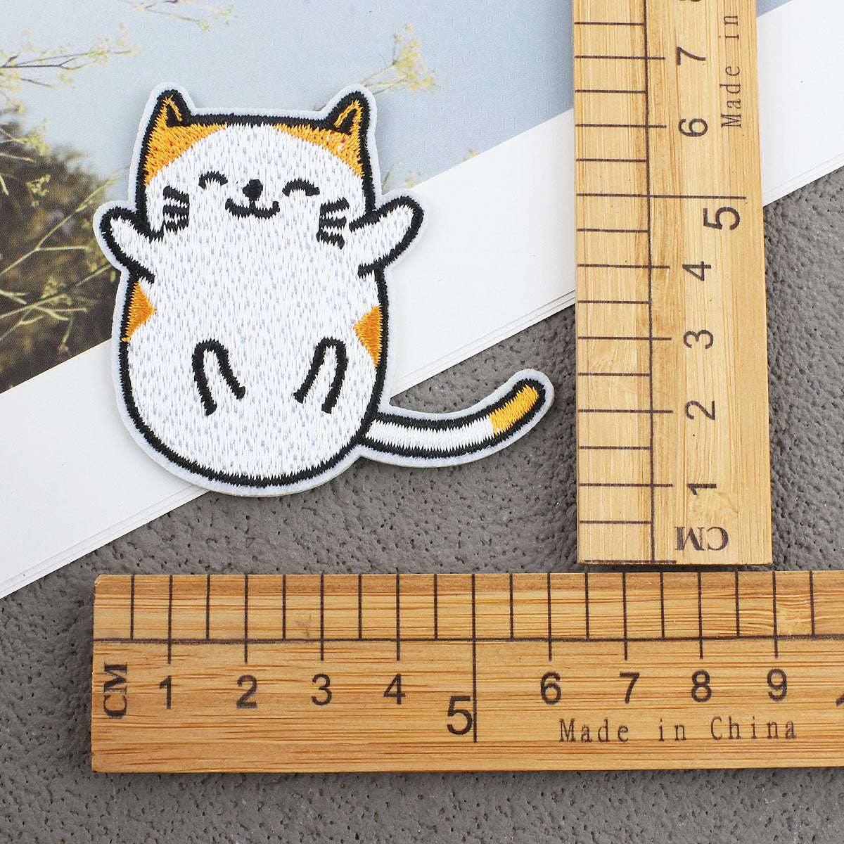 Bordir Patch Karakter Kartun Hewan Kucing Cat Animal Series Iron On Iron Patch Setrika Baju B