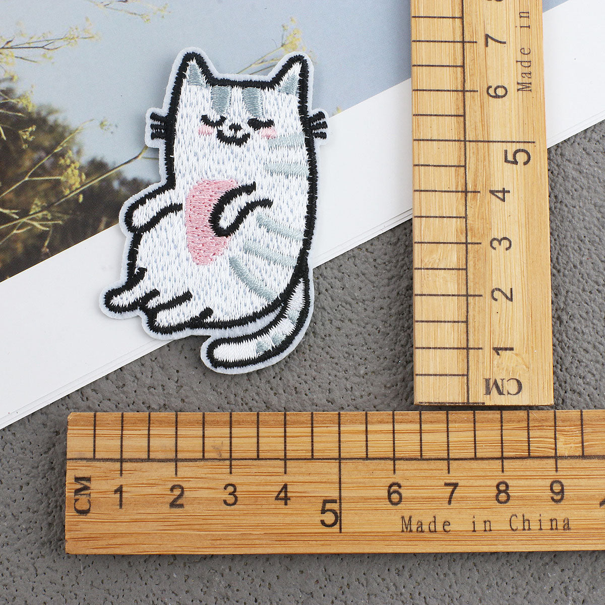 Bordir Patch Karakter Kartun Hewan Kucing Cat Animal Series Iron On Iron Patch Setrika Baju B