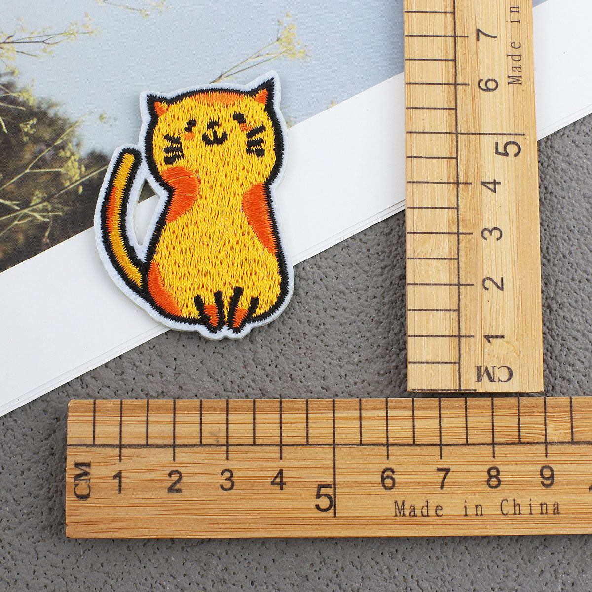 Bordir Patch Karakter Kartun Hewan Kucing Cat Animal Series Iron On Iron Patch Setrika Baju B