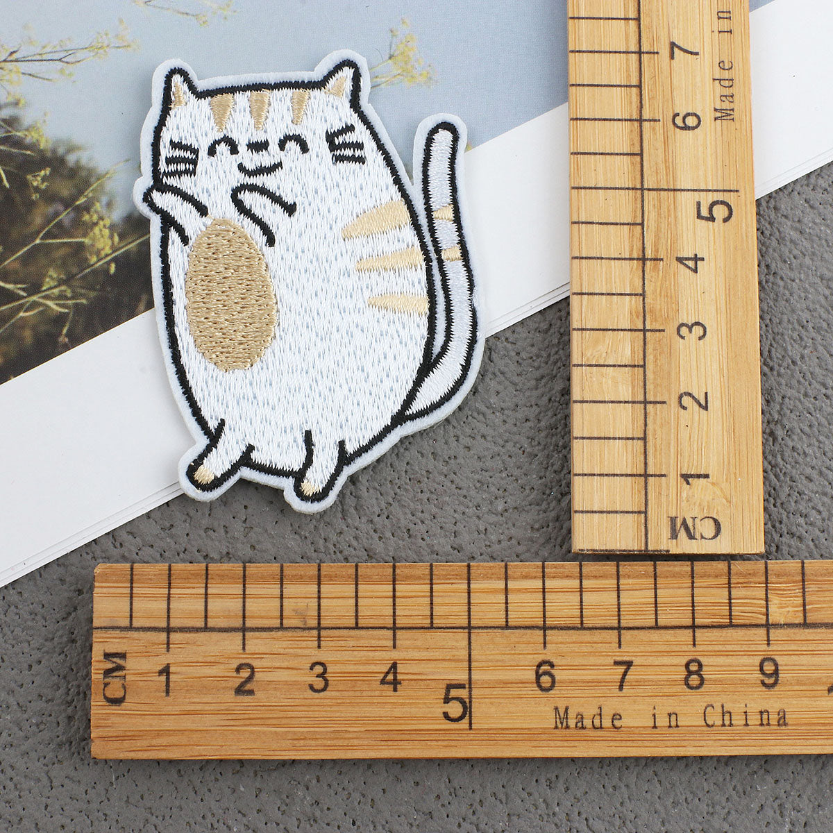 Bordir Patch Karakter Kartun Hewan Kucing Cat Animal Series Iron On Iron Patch Setrika Baju B