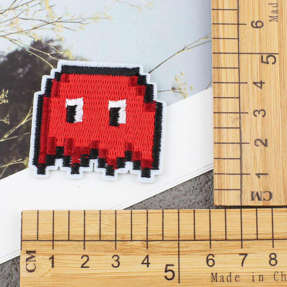 Bordir Patch Karakter Kartun Burger Lollipop Totoro Pacman Mixed Series Iron On Iron Patch Setrika Baju A
