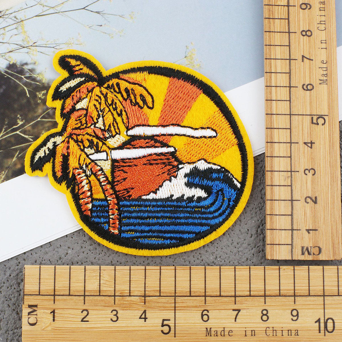 Bordir Patch Karakter Kartun Flower Scenery Mixed Series Iron On Iron Patch Setrika Baju C