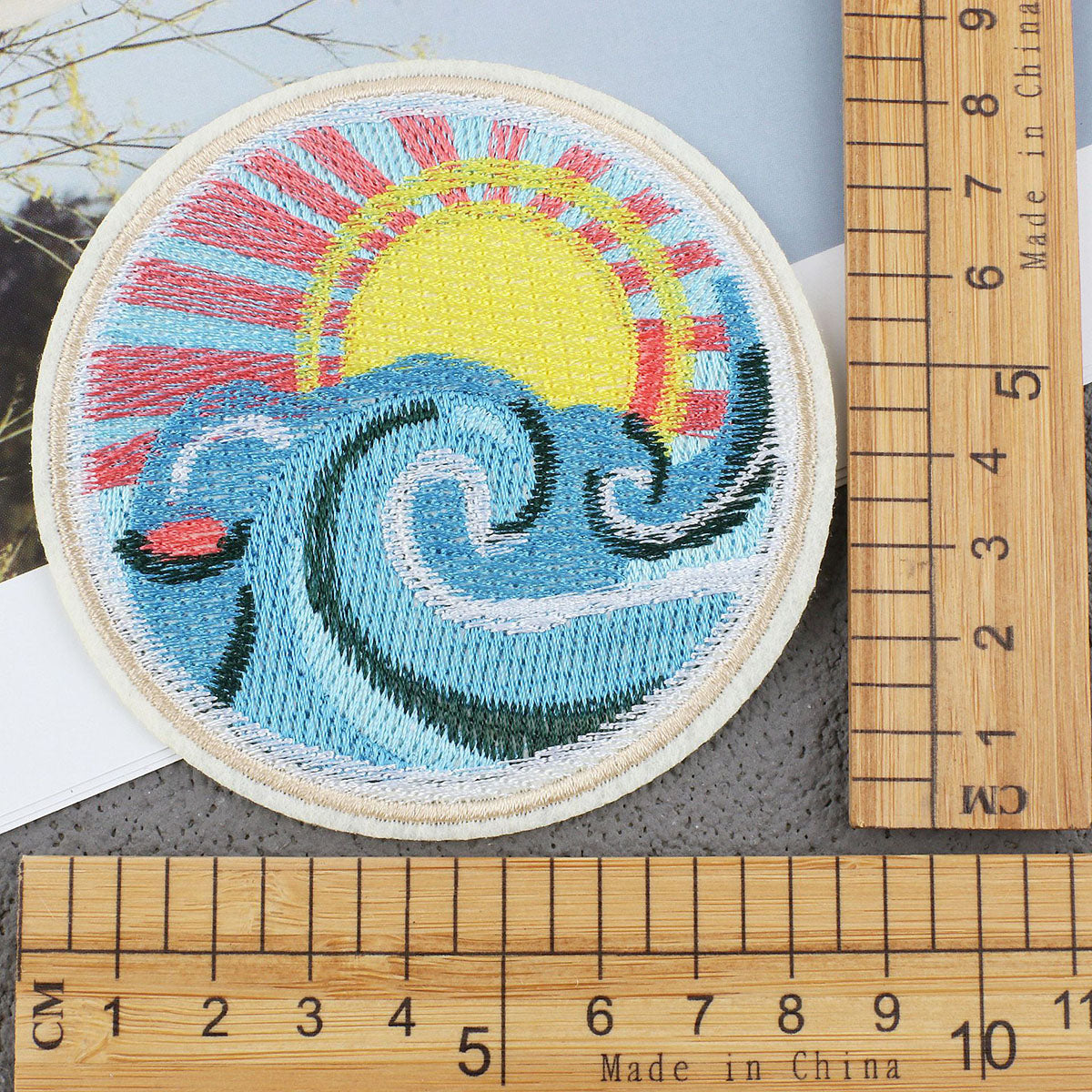 Bordir Patch Karakter Kartun Flower Scenery Mixed Series Iron On Iron Patch Setrika Baju C