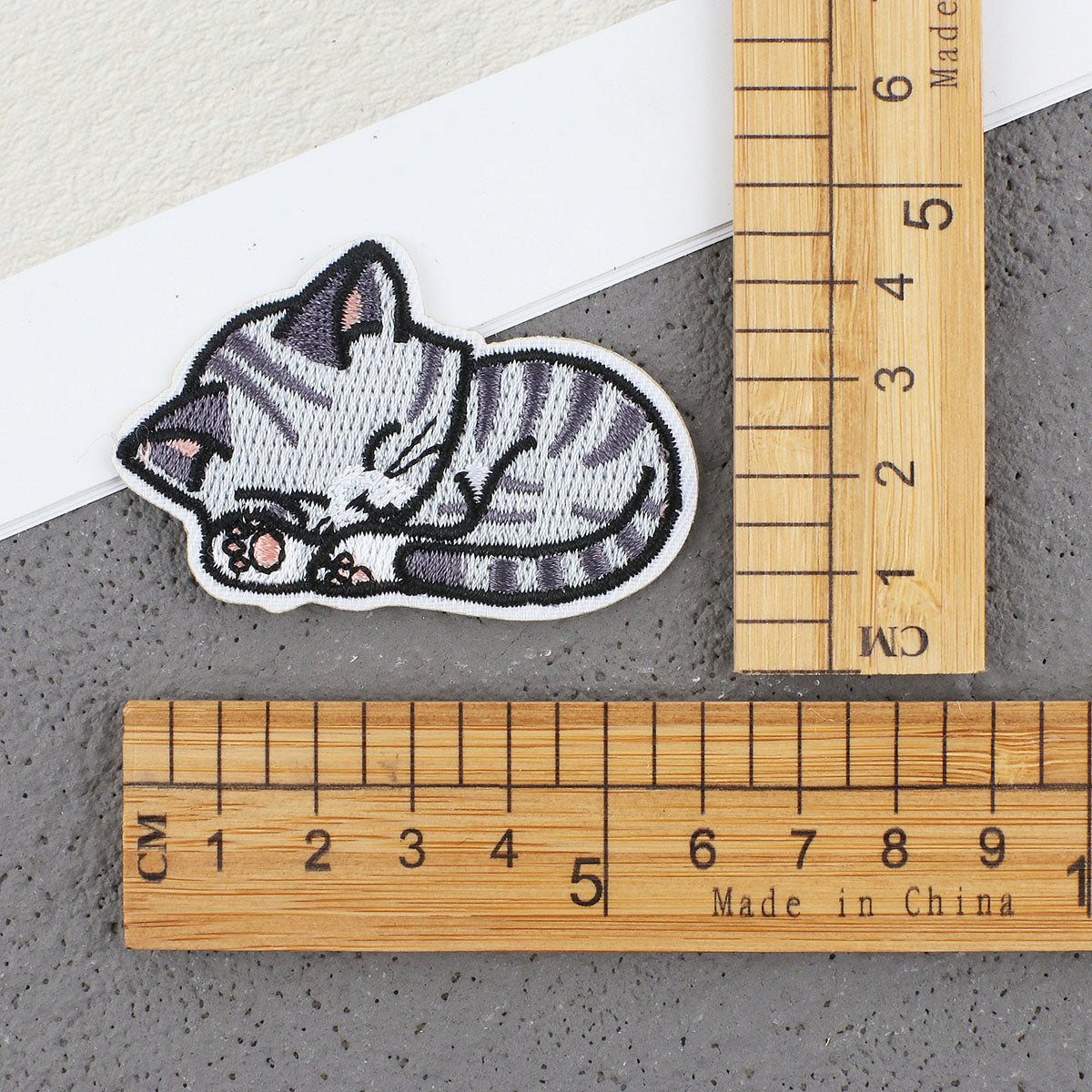 Bordir Patch Karakter Kartun Hewan Kucing Cat Animal Series Iron On Iron Patch Setrika Baju A