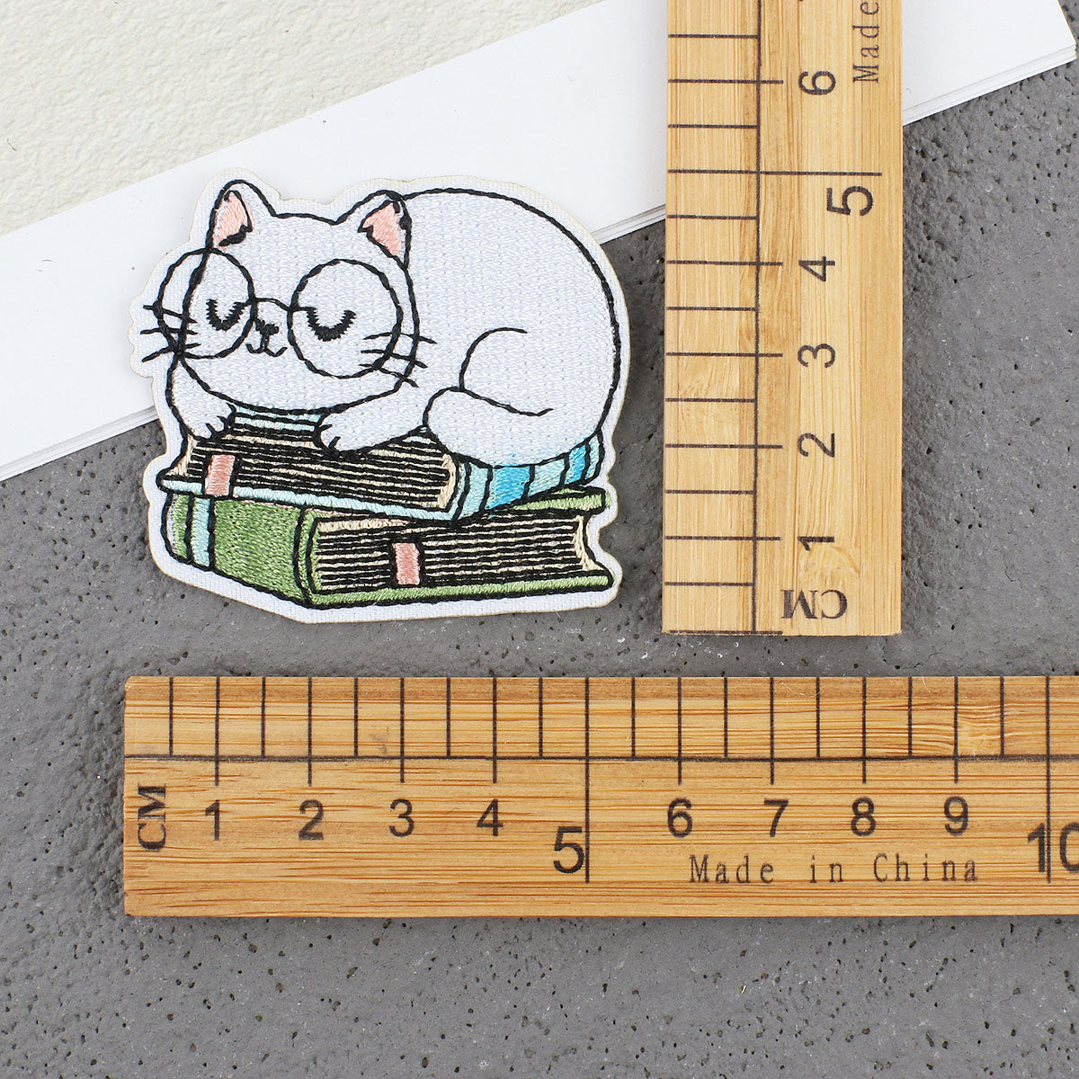Bordir Patch Karakter Kartun Hewan Kucing Cat Animal Series Iron On Iron Patch Setrika Baju A
