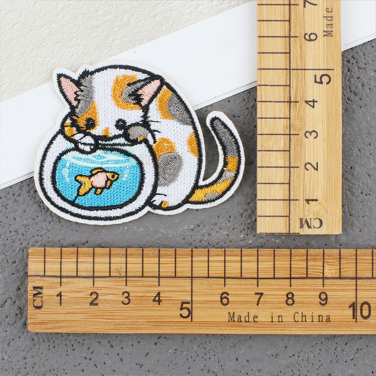 Bordir Patch Karakter Kartun Hewan Kucing Cat Animal Series Iron On Iron Patch Setrika Baju A