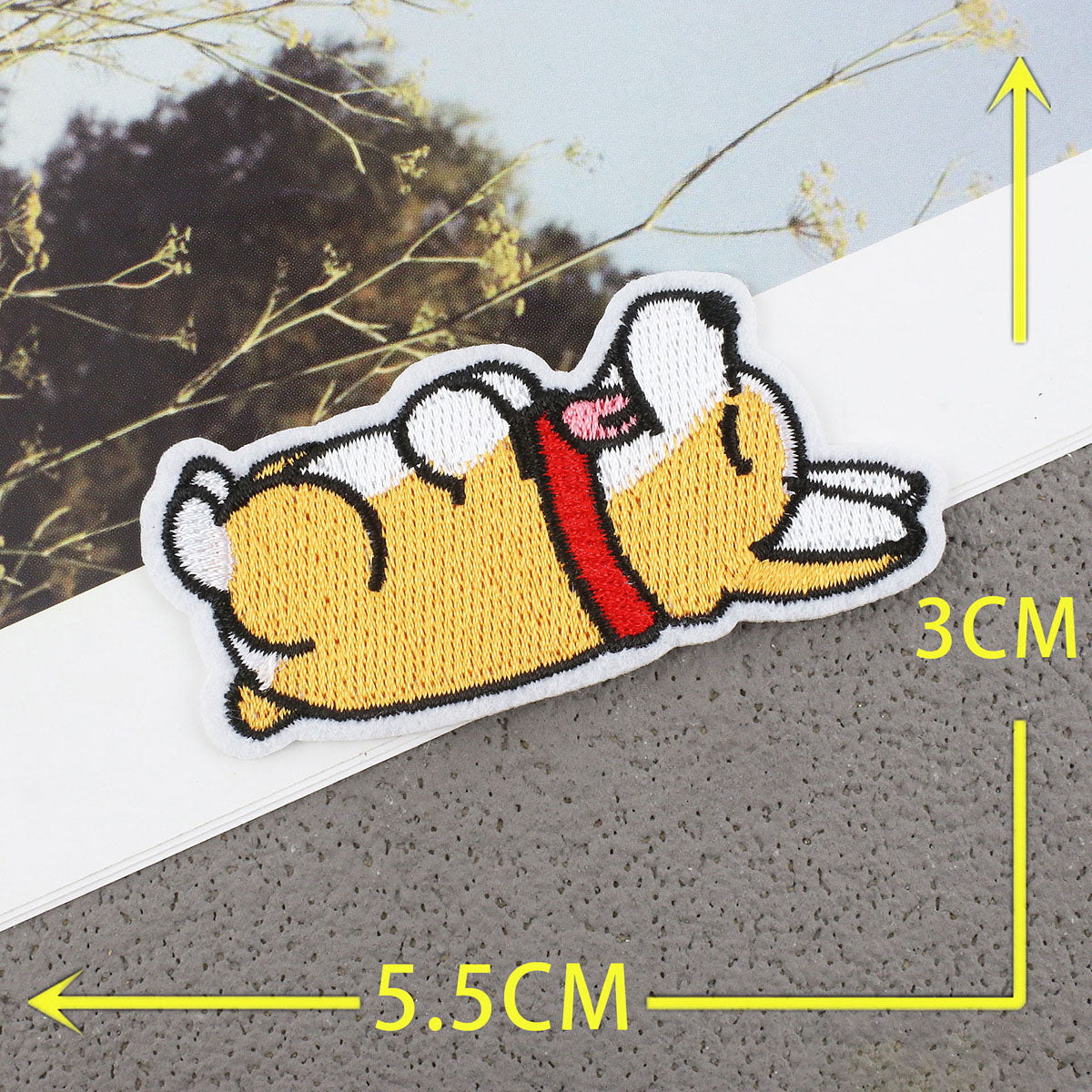 Bordir Patch Karakter Kartun Hewan Anjing Dog Corgi Shiba Bulldog Series Iron On Iron Patch Setrika Baju