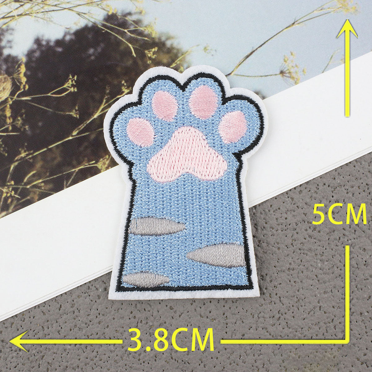 Bordir Patch Karakter Kartun Telapak Kaki Hewan Dog Paw Cat Paw Series Iron On Iron Patch Setrika Baju