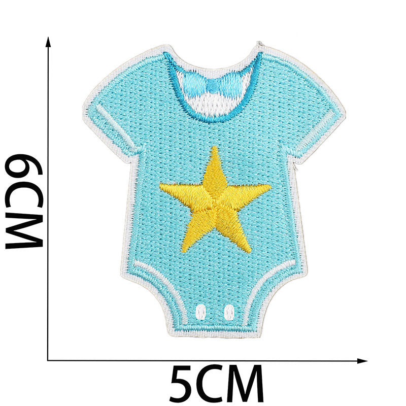 Bordir Patch Karakter Kartun Baby Girl Boy Shower Series Iron On Iron Patch Setrika Baju