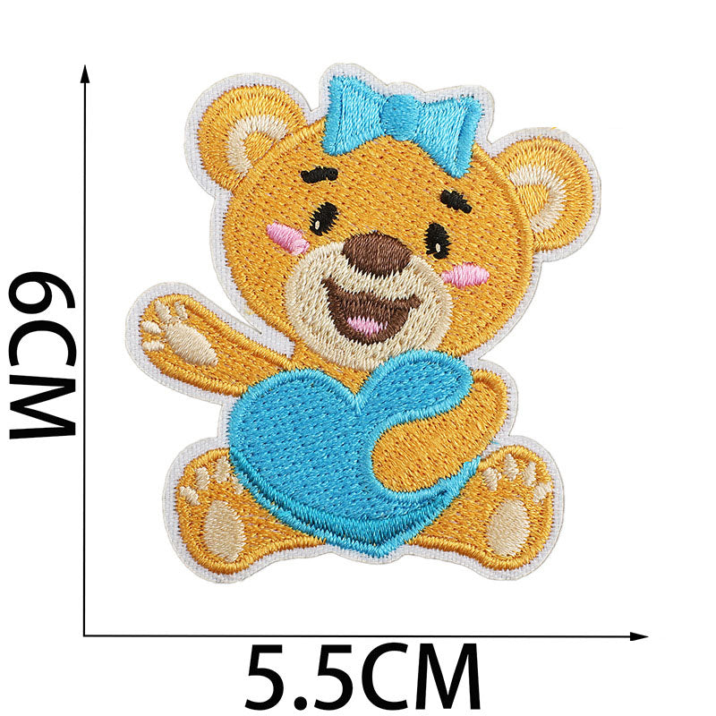Bordir Patch Karakter Kartun Baby Girl Boy Shower Series Iron On Iron Patch Setrika Baju