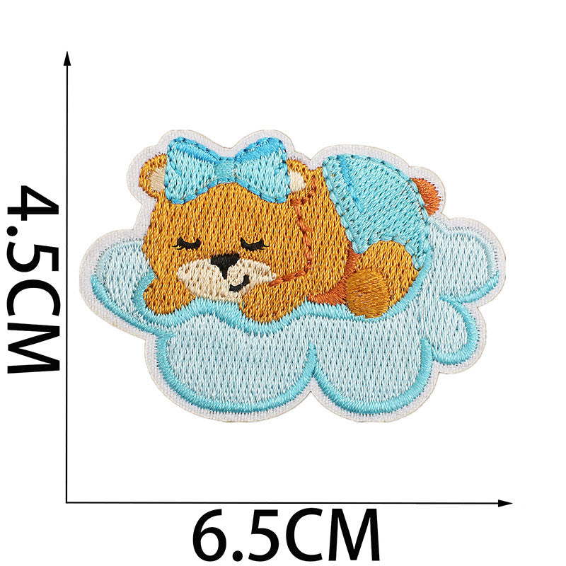 Bordir Patch Karakter Kartun Baby Girl Boy Shower Series Iron On Iron Patch Setrika Baju