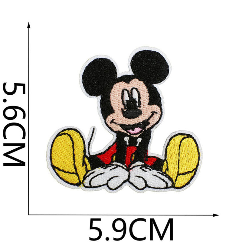 Bordir Patch Karakter Kartun Mickey Minnie Series Iron On Iron Patch Setrika Baju