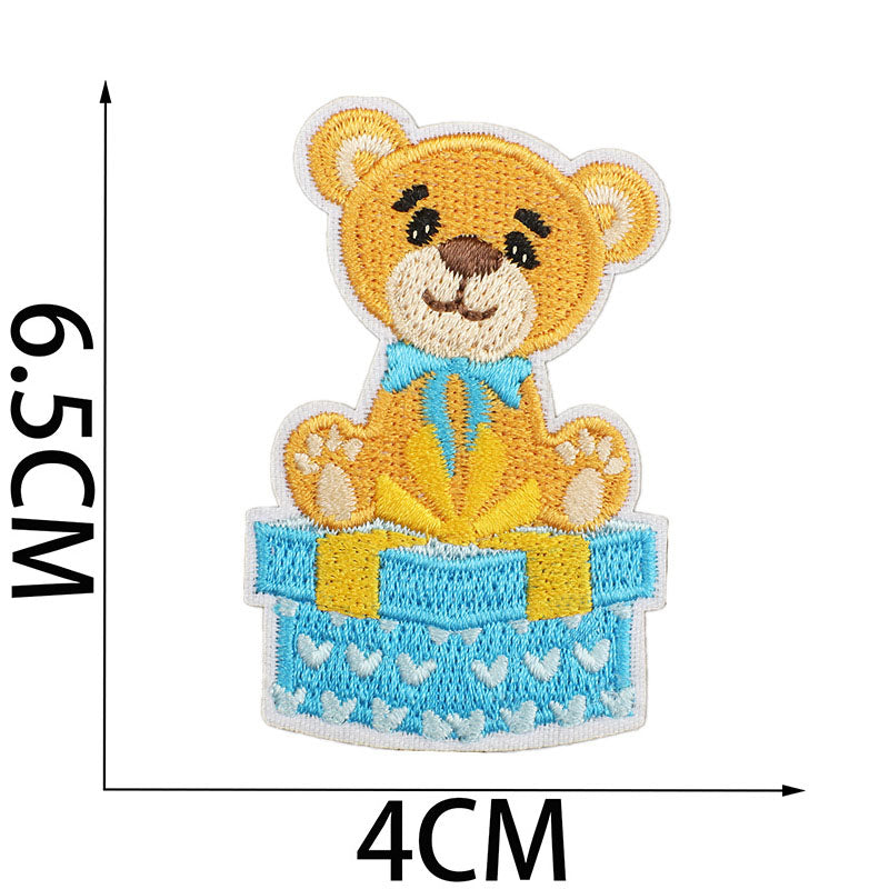 Bordir Patch Karakter Kartun Baby Girl Boy Shower Series Iron On Iron Patch Setrika Baju