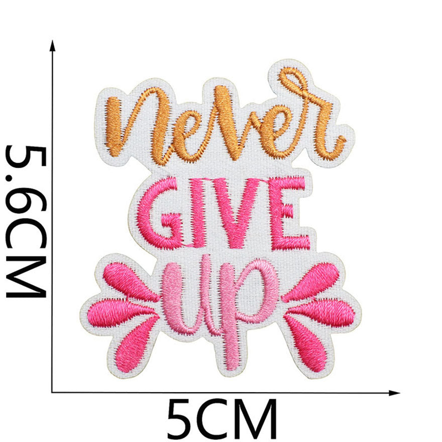 Bordir Patch Kata Kata Tulisan Pesan Inspirational Quote Words Series Iron On Iron Patch Setrika Baju A