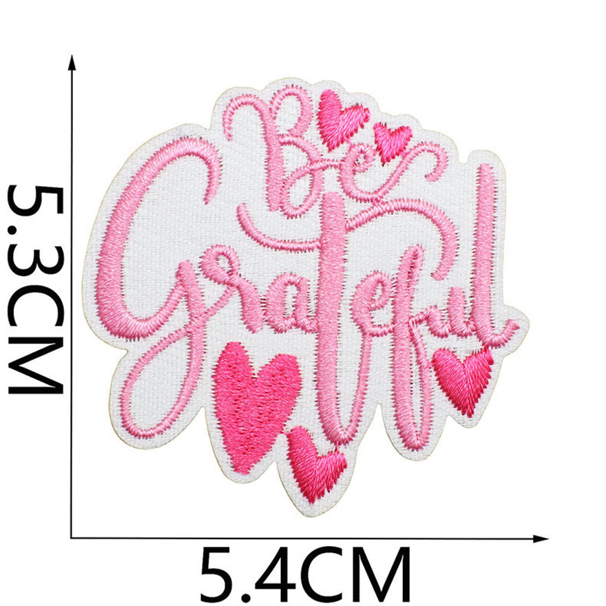 Bordir Patch Kata Kata Tulisan Pesan Inspirational Quote Words Series Iron On Iron Patch Setrika Baju A