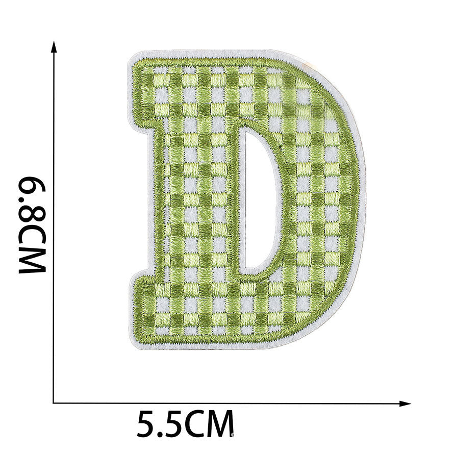 Bordir Patch Huruf Abjad Capital Letter Easter Series Iron On Iron Patch Setrika Baju Tema Paskah