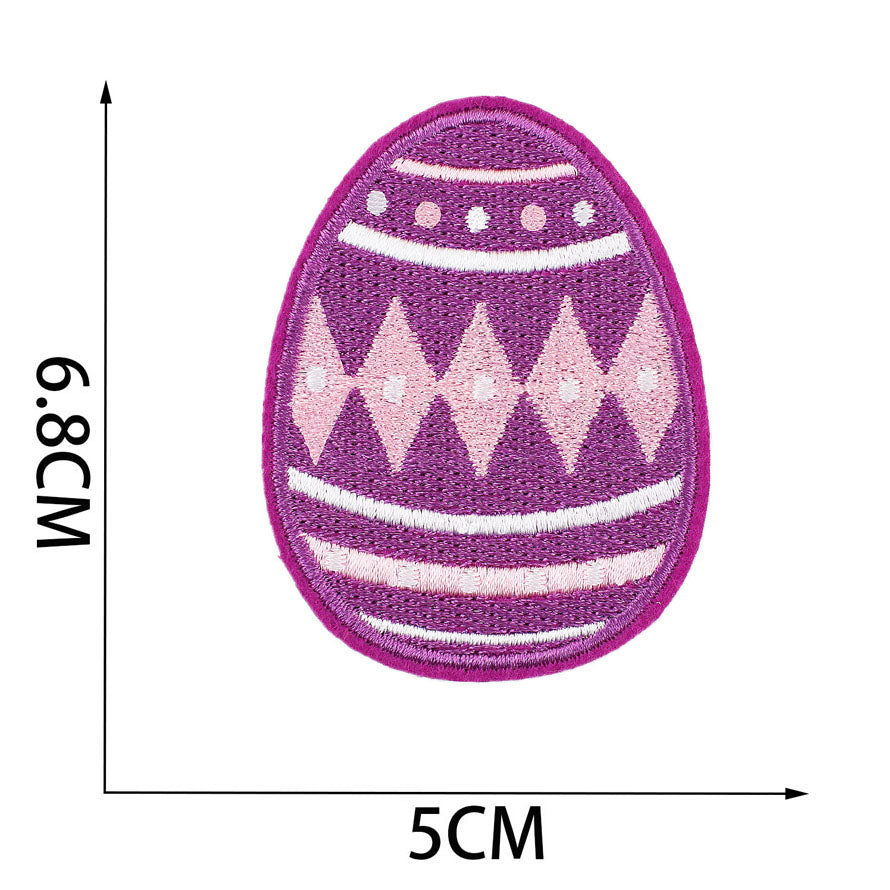 Bordir Patch Huruf Abjad Capital Letter Easter Series Iron On Iron Patch Setrika Baju Tema Paskah