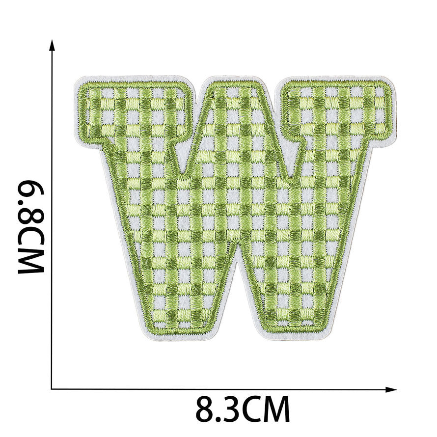 Bordir Patch Huruf Abjad Capital Letter Easter Series Iron On Iron Patch Setrika Baju Tema Paskah
