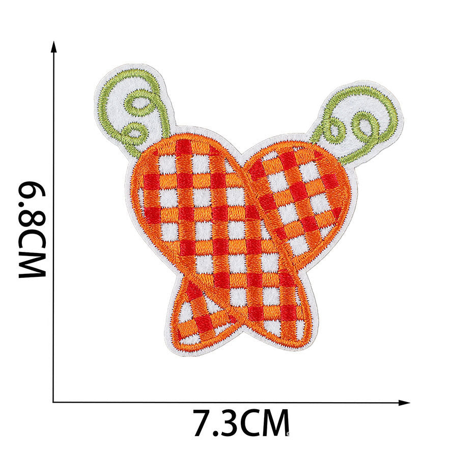 Bordir Patch Huruf Abjad Capital Letter Easter Series Iron On Iron Patch Setrika Baju Tema Paskah