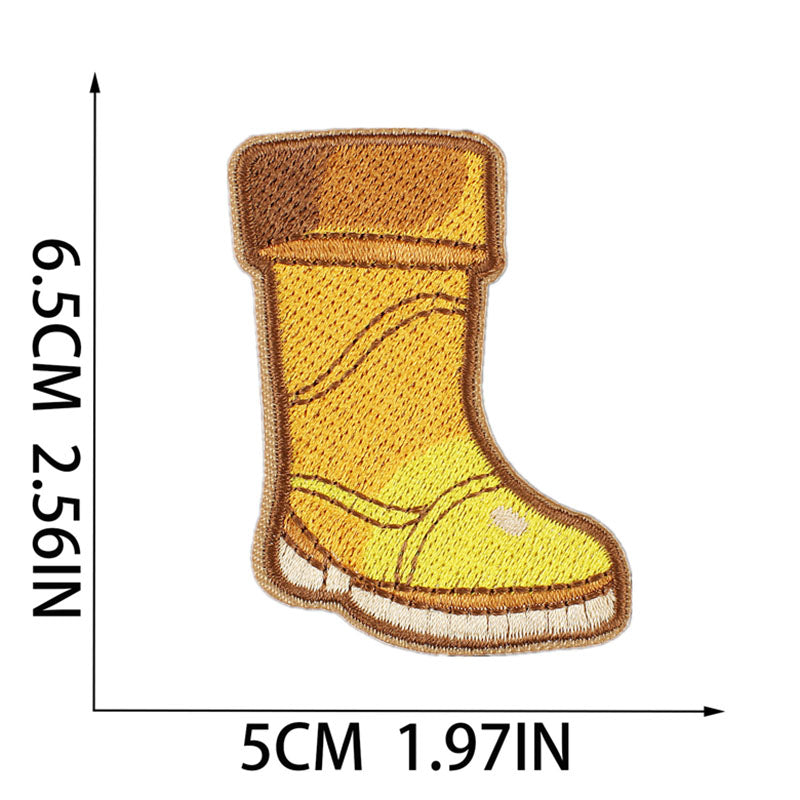 Bordir Patch Huruf Abjad Capital Letter Summer Series Iron On Iron Patch Setrika Baju Tema Musim Panas