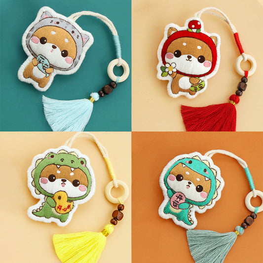 DIY Set Gantungan Sulam Animal Hewan Binatang Lucu Keychain Pendant Embroidery Kit