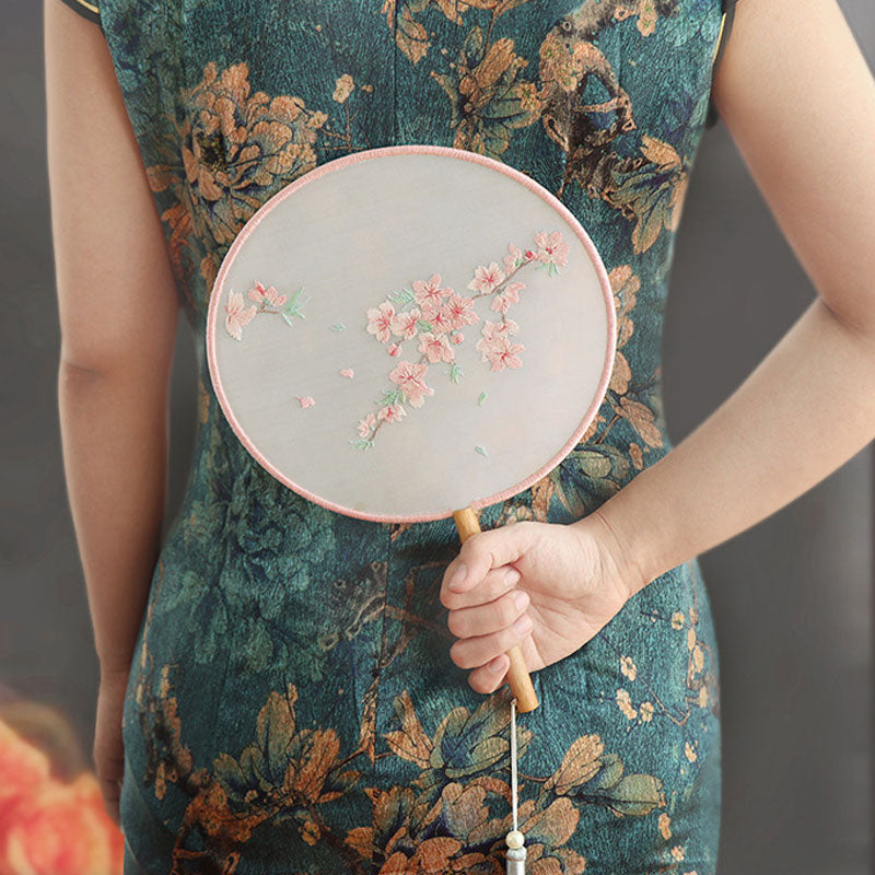 DIY Paket Sulam Tangan Kipas Embroidery Fan Double Side