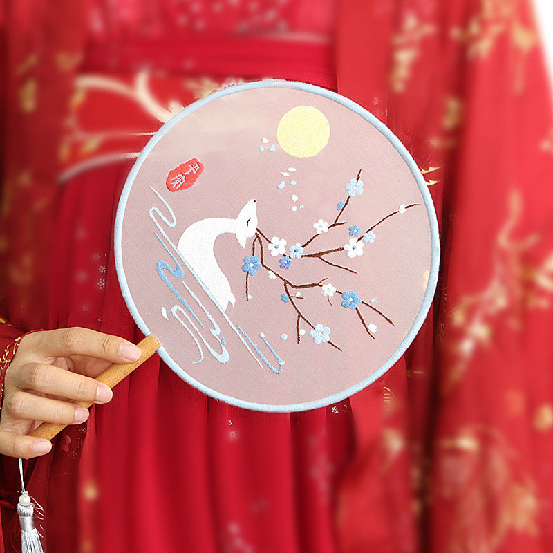 DIY Paket Sulam Tangan Kipas Embroidery Fan Double Side