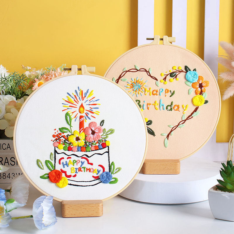 DIY Paket Sulam Tangan Set Menyulam Hand Embroidery Needle Kit Jahit Bordir Halloween Birthday Event