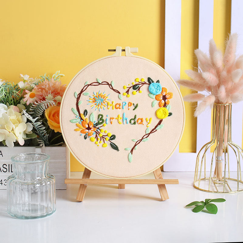 DIY Paket Sulam Tangan Set Menyulam Hand Embroidery Needle Kit Jahit Bordir Halloween Birthday Event