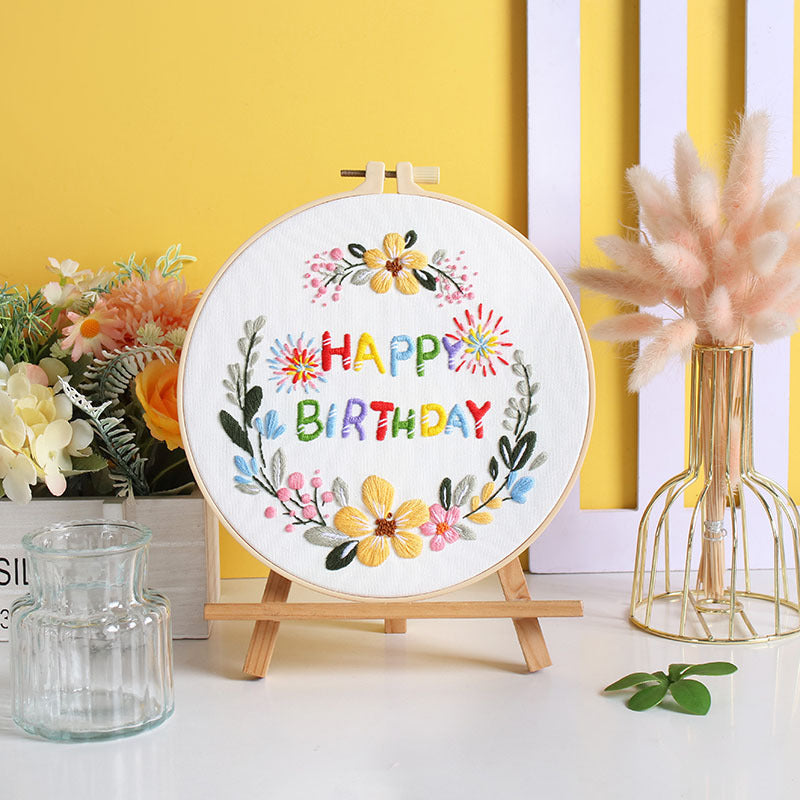 DIY Paket Sulam Tangan Set Menyulam Hand Embroidery Needle Kit Jahit Bordir Halloween Birthday Event