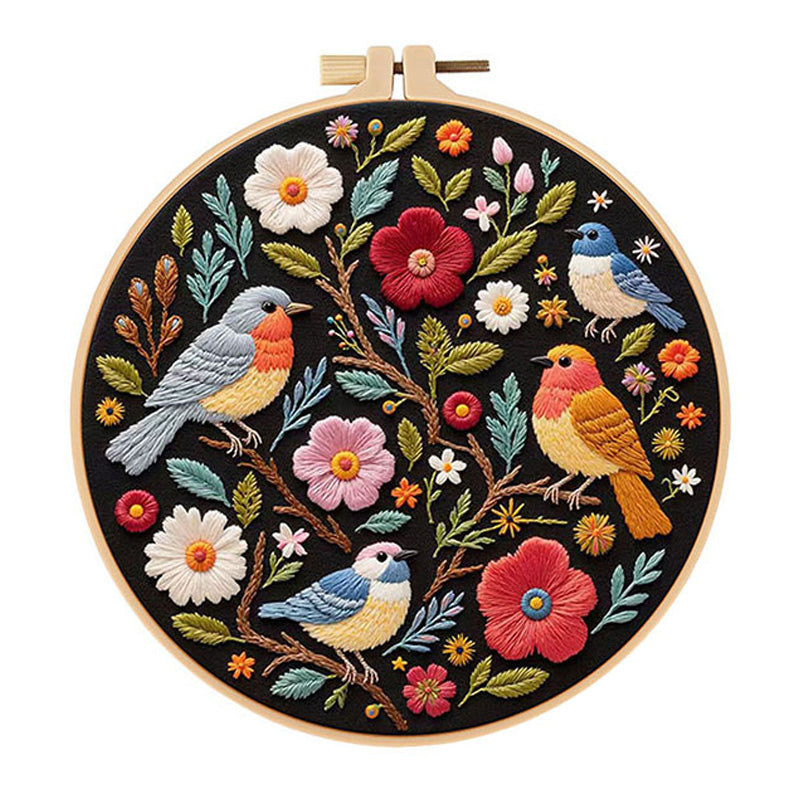 DIY Paket Sulam Tangan Set Menyulam Hand Embroidery Needle Kit Jahit Bordir Hewan Binatang Animal