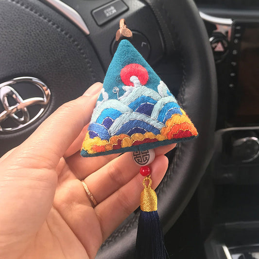 DIY Set Gantungan Sulam Animal Pendant Embroidery Kit Car Accessories 3