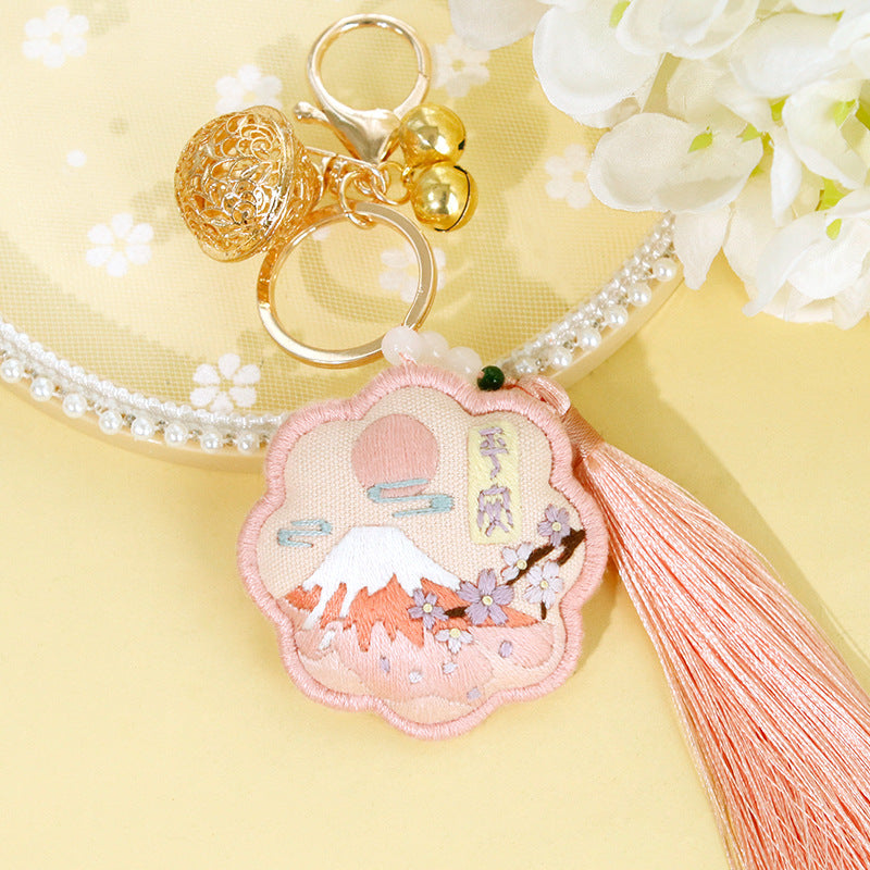 DIY Kit Keychain Handmade Kerajinan Sulam Tangan Gantungan Kunci Mobil Tas B