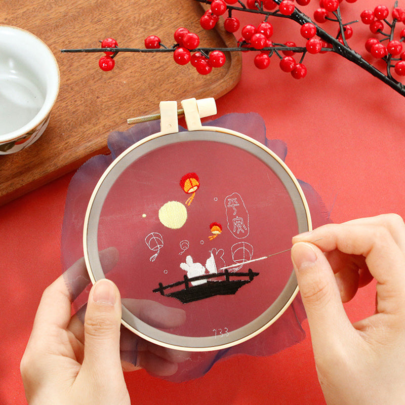 DIY Kit Keychain Handmade Kerajinan Sulam Tangan Gantungan Kunci Mobil Tas