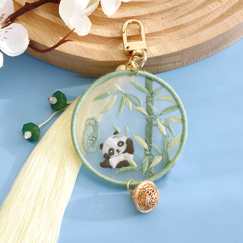 DIY Kit Keychain Handmade Kerajinan Sulam Tangan Gantungan Kunci Mobil Tas