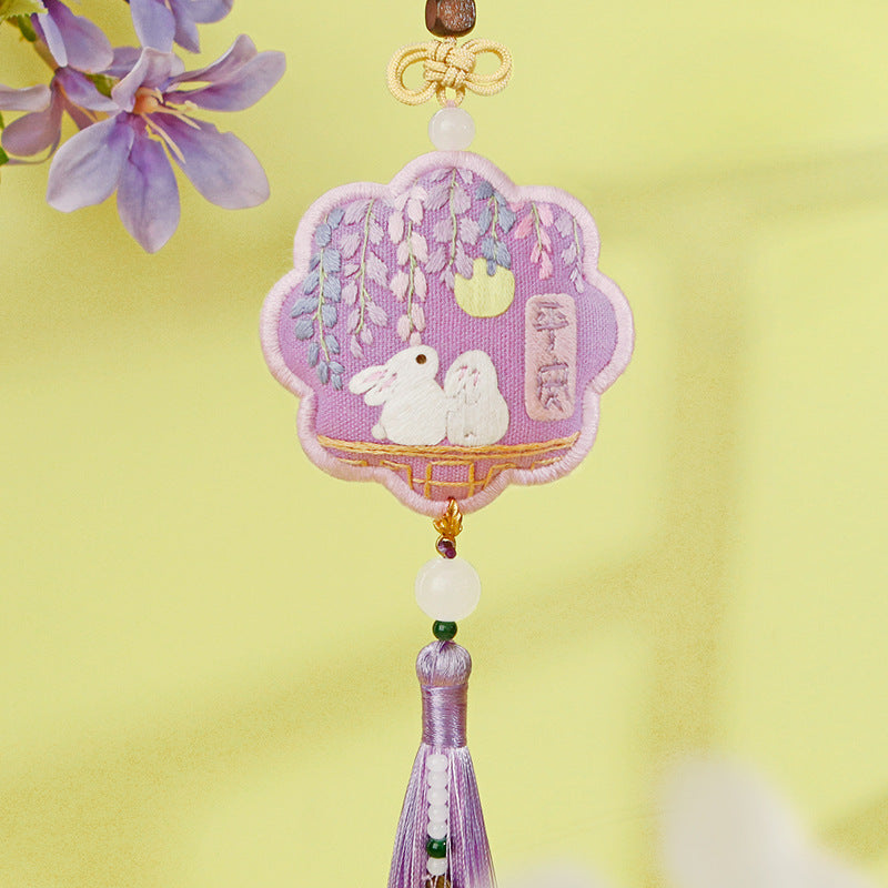 DIY Kit Pendant Handmade Kerajinan Sulam Tangan Gantungan Aksesoris Mobil Tas B