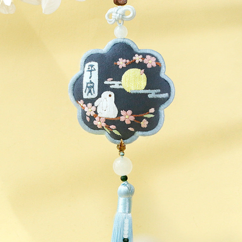 DIY Kit Pendant Handmade Kerajinan Sulam Tangan Gantungan Aksesoris Mobil Tas B