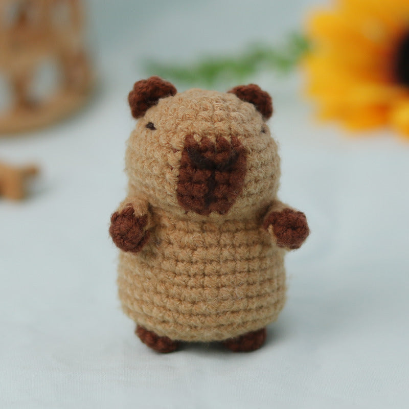 DIY Kit Crochet Amigurumi Rajut Boneka Capybara Kerajinan Tangan