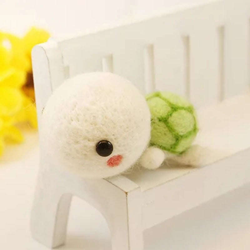 DIY Kit Animal Felt Wool Needle Poke Kerajinan Boneka Animal Hewan Lucu