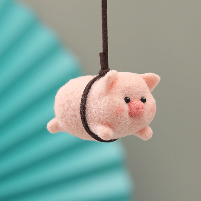 DIY Kit Animal Felt Wool Needle Poke Kerajinan Boneka Animal Hewan Lucu