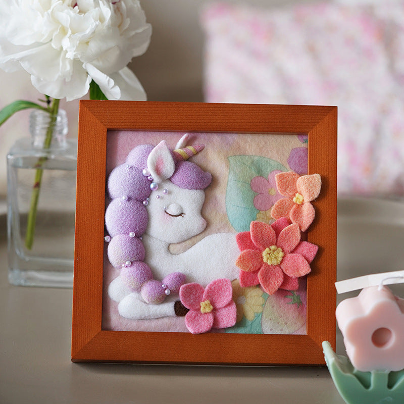 DIY Wool Felt Craft Needle Wool Felting Seri Animal Karakter Kerajinan Tangan