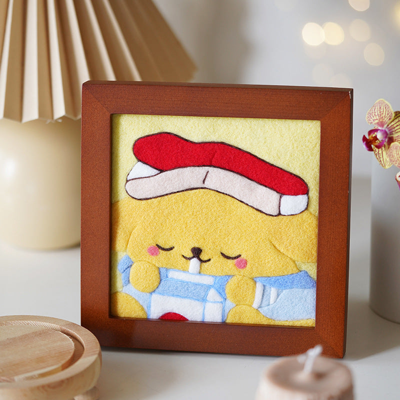 DIY Wool Felt Craft Needle Wool Felting Seri Animal Karakter Kerajinan Tangan