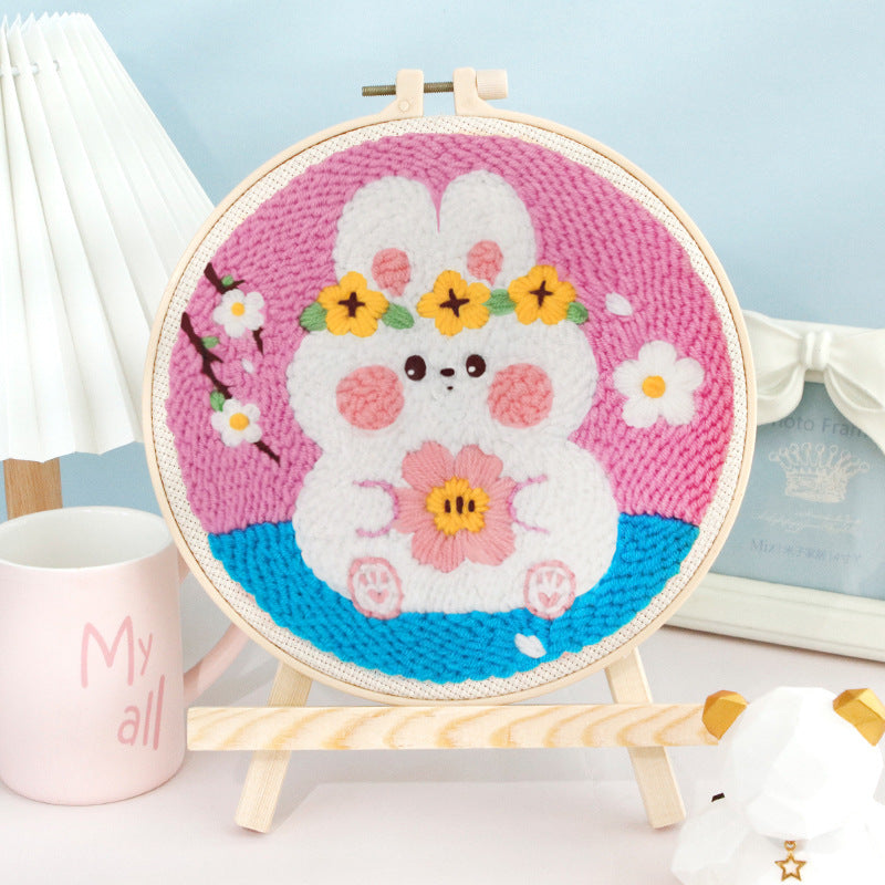 DIY Set Sulam Karakter Punch Needle Kit Seri A