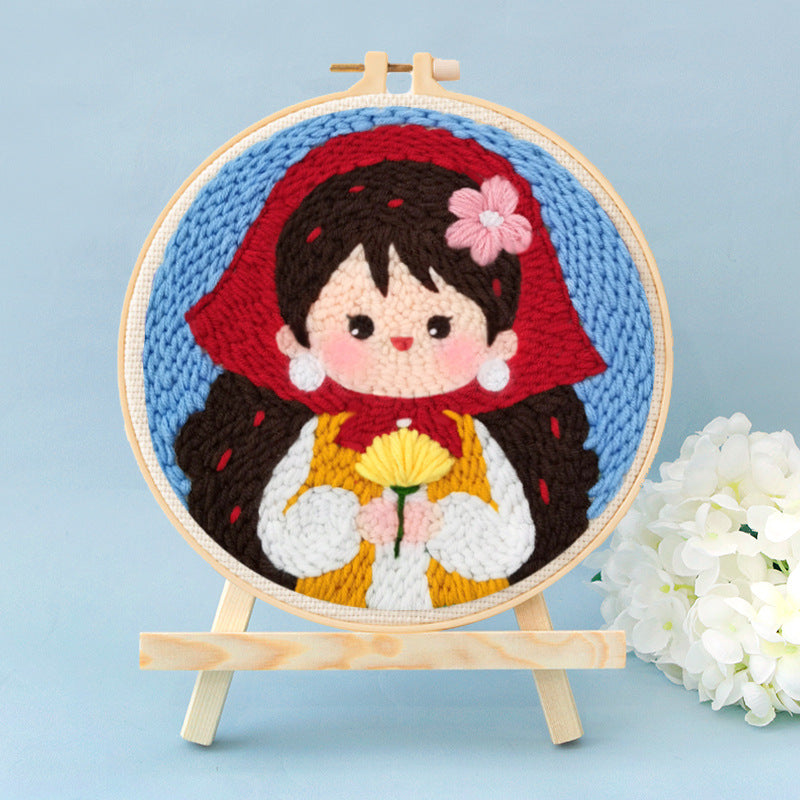 DIY Set Sulam Karakter Punch Needle Kit Seri I