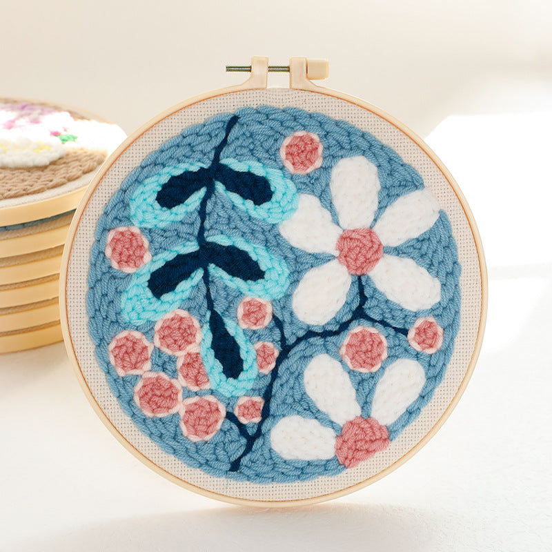 Punch Needle Kit Set Paket DIY Sulam Menyulam Embroidery Big Punch Kerajinan Tangan Seri J
