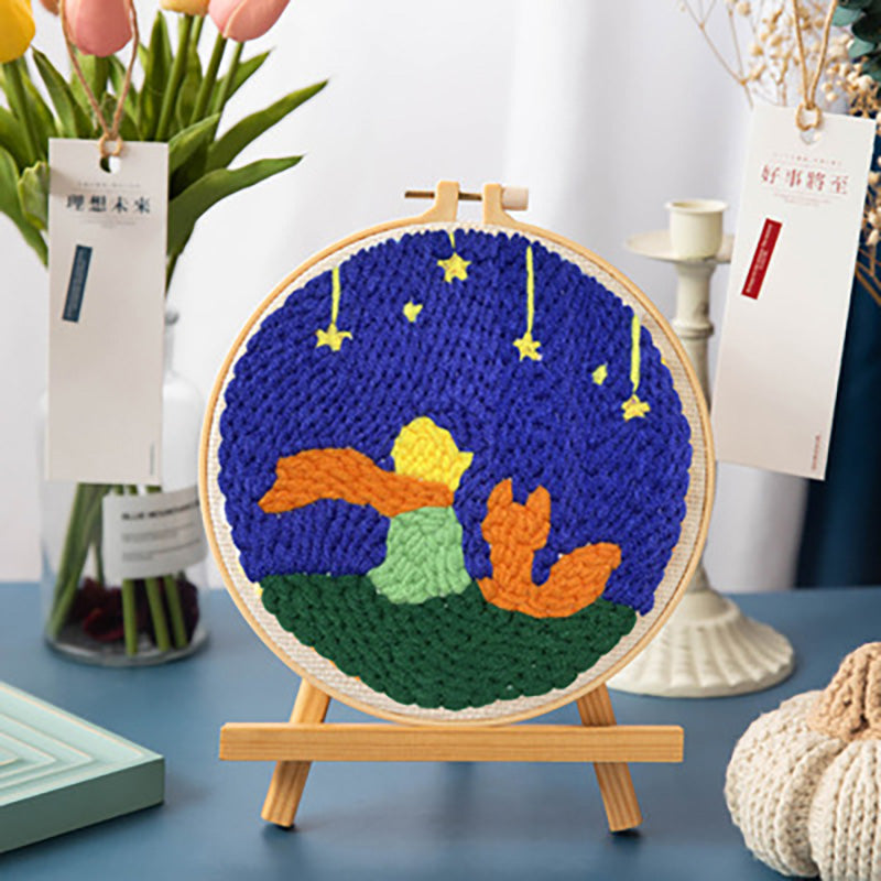 Punch Needle Kit Set Paket DIY Sulam Menyulam Embroidery Big Punch Kerajinan Tangan Seri J