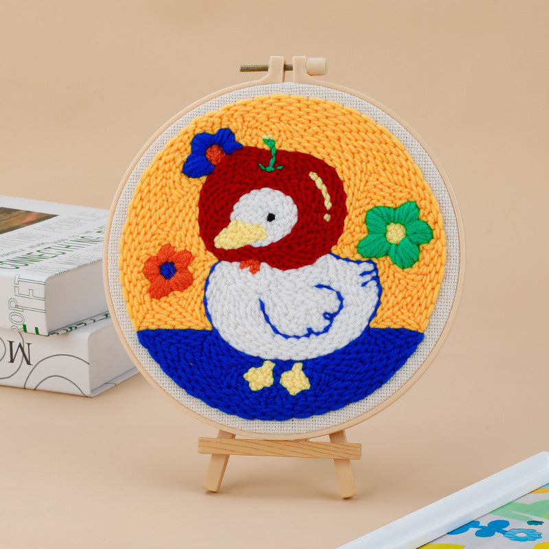 Punch Needle Kit Set Paket DIY Sulam Menyulam Embroidery Big Punch Kerajinan Tangan Seri J
