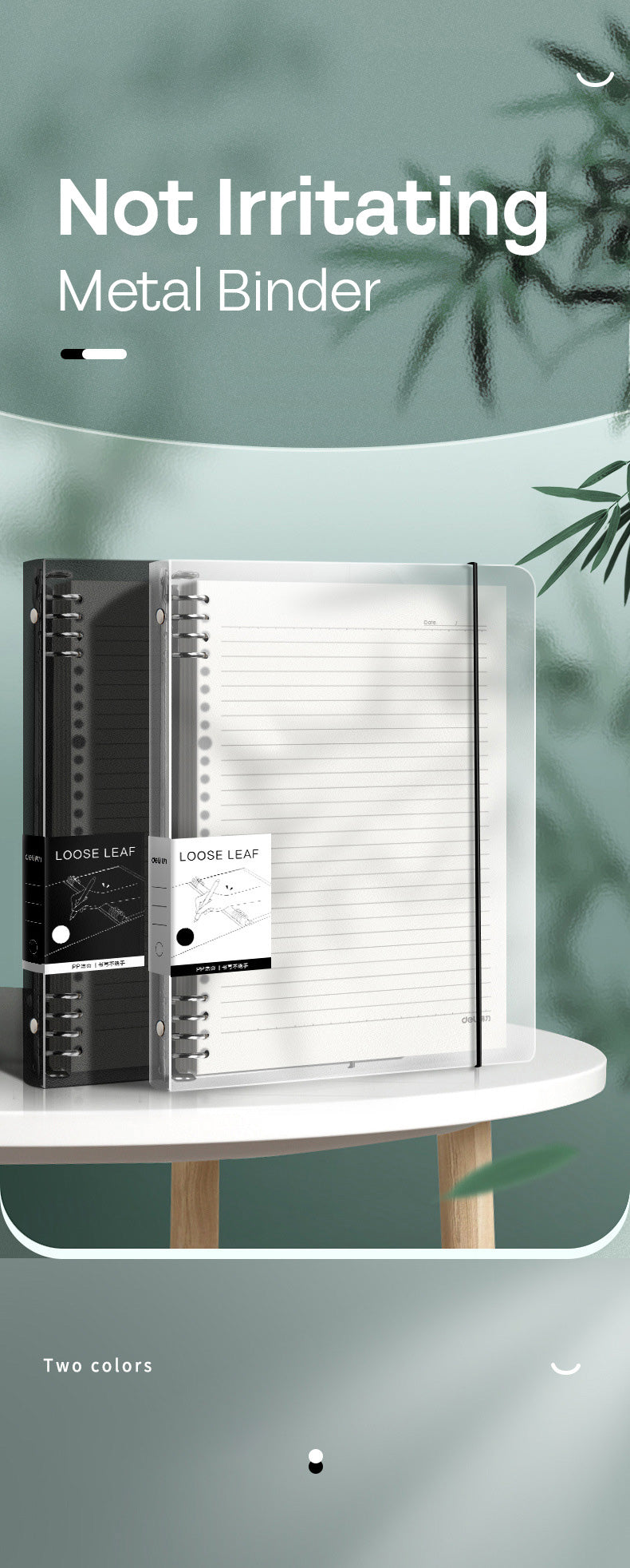 Binder Note A5 Tanpa Ring Tengah Halaman Bergaris SFNLA560