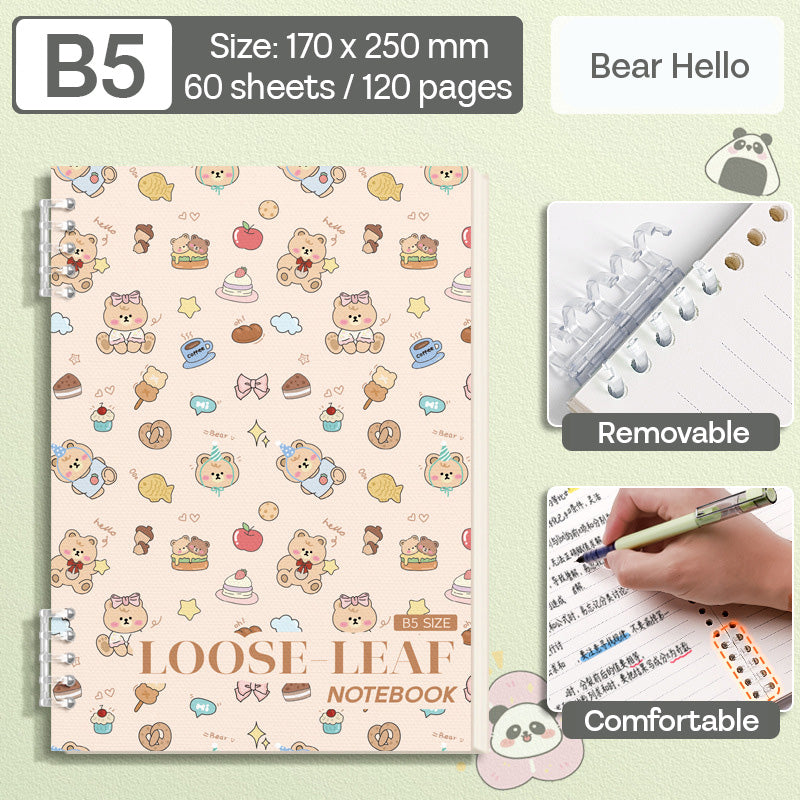 Binder Note B5 Cover Waterproof Halaman Bergaris SFNNB560