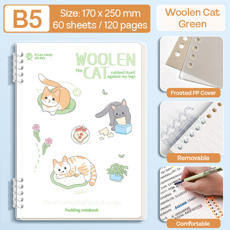Binder Note B5 Cover Waterproof Halaman Bergaris SFNNB560
